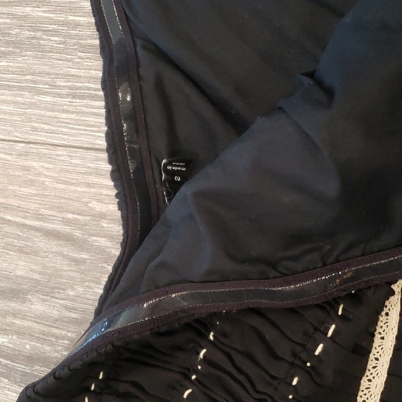 photo - The Limited Strapless Dress Midi Black and Tan Brown - Picture 16 of 17